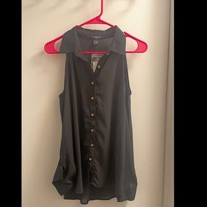 NWT black open shoulder blouse from Rue21!
